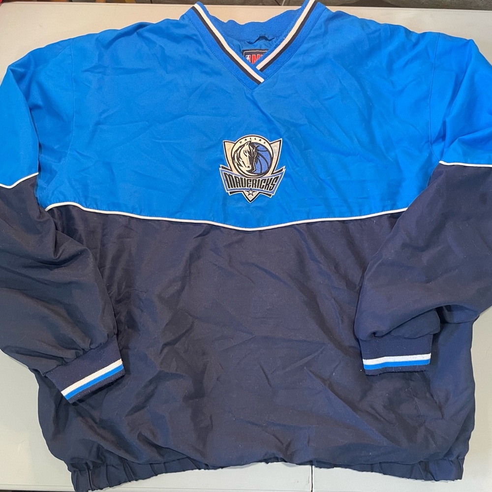 Dallas Mavericks NBA Pullover Windbreaker Size XL